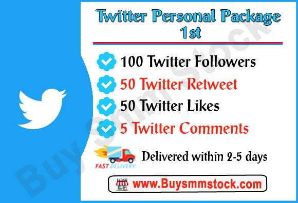 Buy Twitter Personal Package 1st