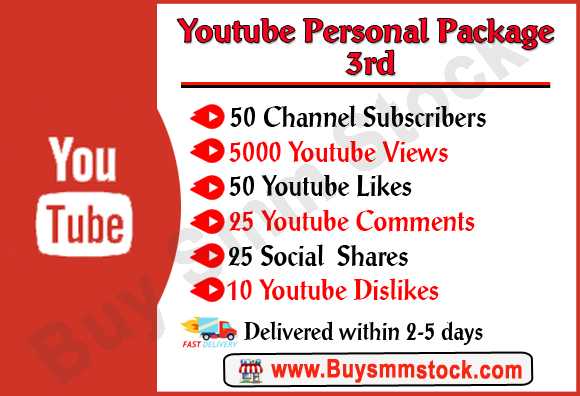 Buy Youtube Personal Package 3rd