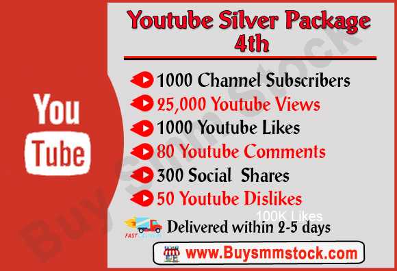 Buy Youtube Silver Package 4th