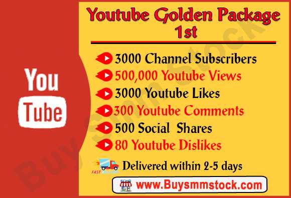 Buy Golden Youtube Package 1st