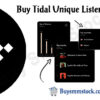 Buy Tidal Unique Listeners